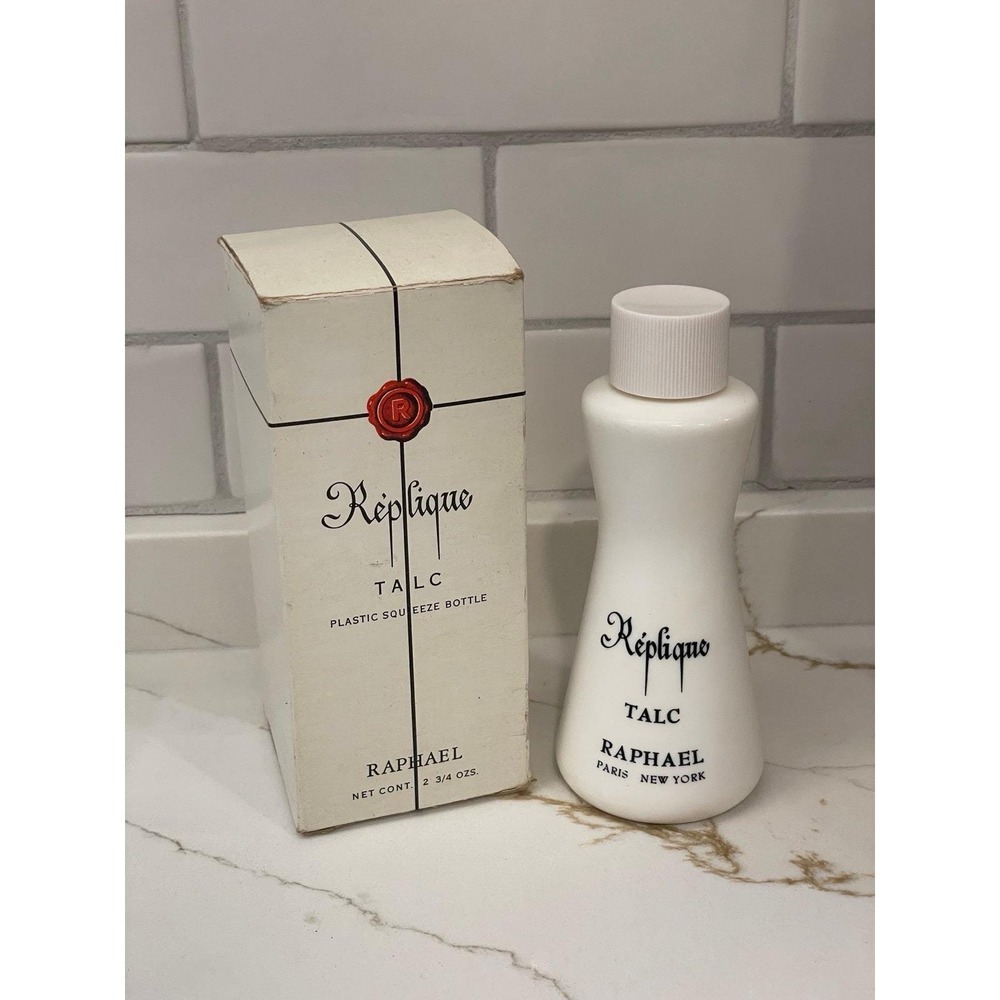 Vintage Replique by Raphael Perfumed Talc Powder 2.75 oz New Box Scented Squeeze